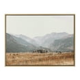 thumbnail image 2 of Kate and Laurel Sylvie Wanderings Framed Canvas Wall Art by Alicia Abla, 28x38 Natural, Modern Natural Prairie Landscape Art, 2 of 6