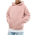 thumbnail image 2 of Yiliang Men's And Winter And Fleece Hooded Sweater,Pink,2XL, 2 of 5