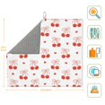 thumbnail image 2 of Dish Drying Mat, Cute Berry Bow Tie Highly Absorbent Drying Matt Kitchen Counter, Dish Mat Drying Pad Dishes Drainer Mats for Kitchen Counter or Sink, 16 x 18 inch, 2 of 6