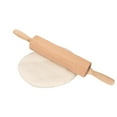 thumbnail image 2 of WHAMVOX 2 Pcs 47x6cm Wooden Rolling Pin Unpainted Wax Free Smooth Dough Roller for Baking Bread Pastry Cookies Pizza Pie Fondant - Size L, 2 of 8