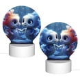 thumbnail image 2 of Balery Cute Fish Flower Couple Pattern Acrylic Night Light Gift with 3 Color ModesTouch-Sensitive LED Lamp Perfect Gift for Mother's Day, Birthday, or Christmas, 2 of 9
