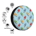 thumbnail image 4 of Pofeuu Modern Ice Cream Print Spare Tire Wheel Cover for Car Truck SUV Camper Universal Fit Spare Tire Cover RV Spare Tire Covers-14 inch, 4 of 6