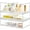 2 Small+2 Wide, variant on Stackable Acrylic Storage Drawers 4 Pack Clear Organizer for Bathroom Vanity Makeup and Beauty Supplies