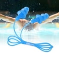 thumbnail image 4 of Tapones para los oídos NikouMX natación con cable de Silicona suave impermeables y prevención de ruido azul, 4 of 8