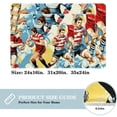 thumbnail image 2 of Football Modern Polyester Non-Slip Floor Rug Office Mat, Machine Washable Office Rugs, 2 of 6
