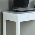 thumbnail image 4 of Kings Brand Furniture White Wood Writing Desk – Home Office Workstation with Drawer & Sturdy 4-Leg Design, 4 of 6