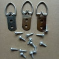 thumbnail image 3 of IDEANATEGRATE 50Pcs Picture Frame Wall Hooks Metal D Rings for Hobbyists 11.8x0.63x0.2in, 3 of 8