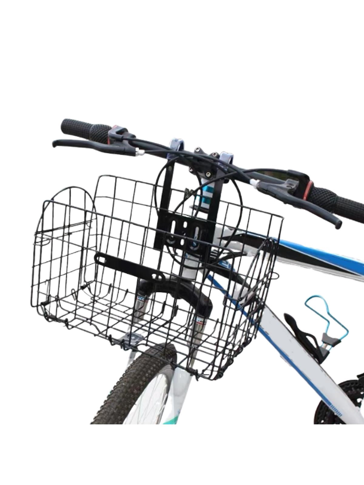 Mountain Bike Folding Hanging Basket Detachable Folding Bicycles Basket Front And Rear Hanging Side Trailer Basket