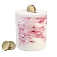 thumbnail image 2 of Floral Piggy Bank, Japanese Sakura Flowers Blossoms Eastern Spring Nature Theme Illustration, Ceramic Coin Bank Money Box for Cash Saving, 3.6" X 3.2", Pale Pink Pale Pink, by Ambesonne, 2 of 4