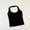 c01Black, variant on Women's Halter Crop Top Padded Backless Workout Halter Tank Tops Trendy Going Out Yoga Sports Gym Clothes Blue Free Size