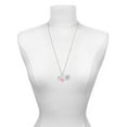 thumbnail image 3 of Delight Jewelry 12mm Crystal Rivoli - Clear - Hot Pink Heart Nurse Strong Zoe Necklace, 3 of 4