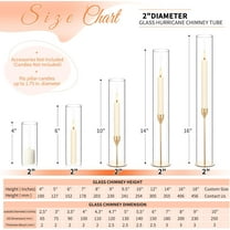 12 PCS Hurricane Candle Holder