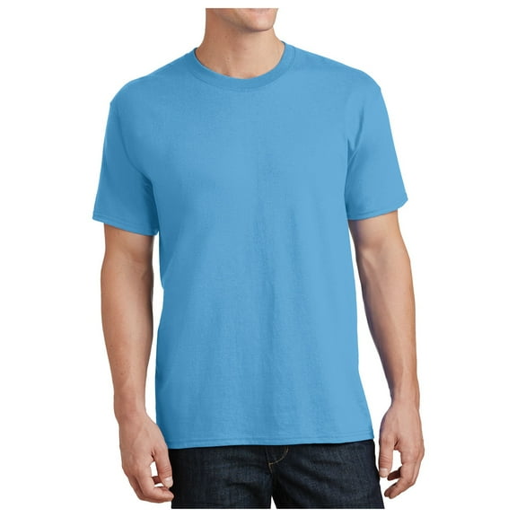 Mafoose Men's Tall Core Cotton Short Sleeve Classic Silhouette T-Shirt Aquatic Blue LT