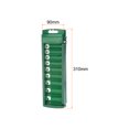 thumbnail image 2 of Unique Bargains Socket Organizer 3/8' Lecteur 9 Fentes Portative Socket Profond Clip Support de Rail, 2 of 5