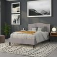 thumbnail image 4 of Flash Furniture Lexington Upholstered Full Size Headboard with Decorative Nail Trim in Light Gray Fabric, 4 of 8