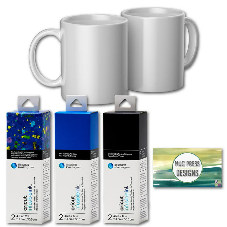  Cricut Mug Press US, Heat Press for Sublimation Mug Projects,  One-Touch Setting, For Infusible Ink Materials & Mug Blanks 11 oz - 16 oz  (Sold Separately), Includes Auto-Off Safety Feature,White 