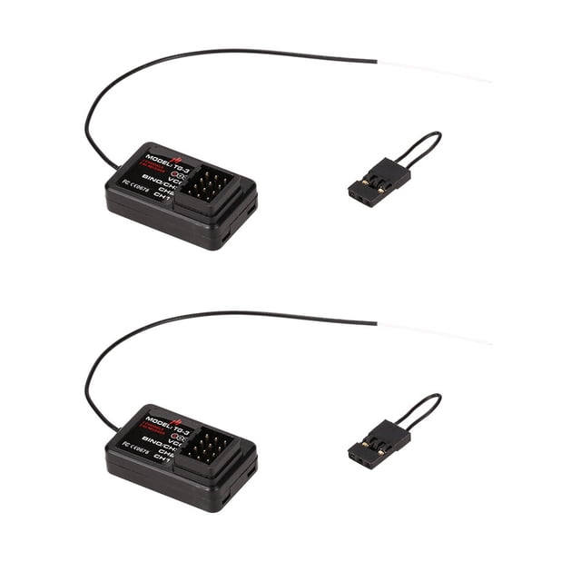 Receptor 2 unids GoolRemote Control TG-3 2.4G 3CH Remote Control Car Boat Receiver para GoolRemote Control TG3 AUSTAR AX5S transmisor GoolRC Receptor