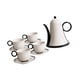 thumbnail image 5 of Juego de tetera de cerámica con tazas Juego de té de porcelana Juego de tetera de kung fu con con 4 tazas, 5 of 9