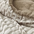 thumbnail image 3 of Coma Inducer Velvet Crush - ® Oversized Comforter Set - Ridged Silvery Beige Twin XL 2 Piece, 3 of 3