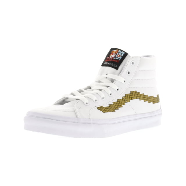 Vans Sk8-Hi Slim Nintendo Console / Or Cheville-Haute Toile Planche à Roulettes Chaussure - 8.5M 7M