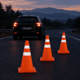 Traffic Riser Cone 18 Inch 8 Pack Collapsible Traffic Safety Cones Orange - Walmart.com