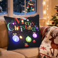 thumbnail image 1 of Christmas LED Pillows Holiday Gifts LED Pillows That Can Flash Or Stay On Two Mode Switching Printed Sofa Pillows Cushions Pillowcases, 1 of 6