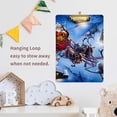 thumbnail image 5 of FMSHPON Christmas Santa Reindeer Postcard Clipboard Hardboard Wood Nursing Clip Board and Pull for Standard A4 Letter 13x9 inches, 5 of 5
