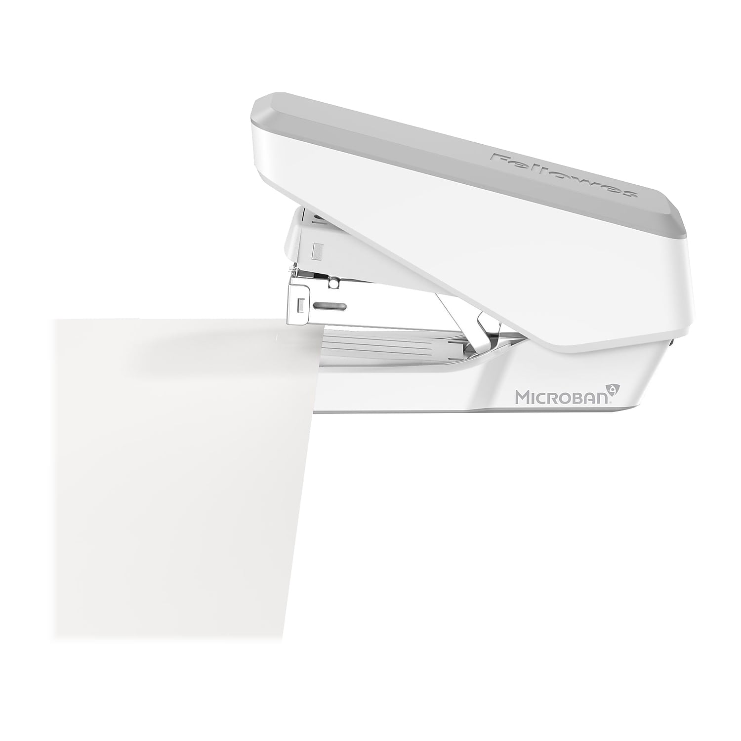 Fellowes LX860 EasyPress Half Strip One Touch Desk Stapler 40 Sheet Cap White