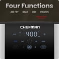 thumbnail image 4 of Chefman Turbofry 8 Qt Air Fryer w/ Digital Controls & Windowed Basket - Stainless Steel, 4 of 8