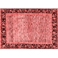 thumbnail image 1 of Ahgly Company Machine Washable Indoor Rectangle Oriental Red Modern Area Rugs, 4' x 6', 1 of 4