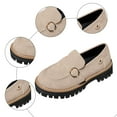 thumbnail image 4 of Juosiy Platform Loafers for Women Comfortable Suede Slip On Work Dressy Shoes Casual Walking Sneakers, 4 of 8