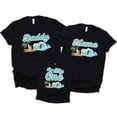 thumbnail image 3 of The Big One Surf Theme Matching Family Birthday Shirt for Daddy -Sold Individually Black Shirt Adult X-Large, 3 of 5