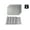 Silver, variant on Dainty Home Lacey Metallic Scribble Design Rectangle Set of 4 Placemats in Silver