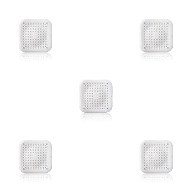 Cateissary Colador de drenaje Anti-obstrucción Baño Colector de pelo Fregadero Tapón Reemplazo del filtro de drenaje del hogar 14.5cm Blanco Blanco 5Conjunto