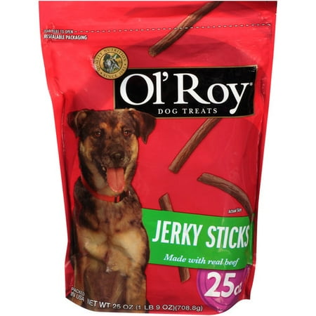 Ol' Roy Jerky Sticks With Real Beef Dog Treats, 25-Ounce ...