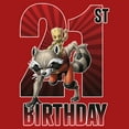 thumbnail image 2 of Junior's Marvel Rocket and Baby Groot 21st Birthday  Graphic T-Shirt, 2 of 4
