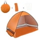 Pop Up Camping Automatique Tente Pliante Abri Solaire Anti UV Portable Plage Orange – image 3 sur 7