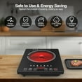 thumbnail image 5 of VBGK Portable Induction Cooktop European Plug Countertop Burner 2000W Infrared cooker, 220V for All Pans, 5 of 7