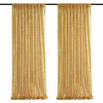 XmhyTop-A Glitter Curtains 2 Pieces 60X240cm - Sparkling Backdrop Curtains for Parties,Fiestas Decorar- Gold