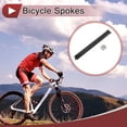 thumbnail image 2 of 20 Set 13G Bicycle Spokes 305mm Bike Wheel Spokes 304 Stainless Steel Black, 2 of 7