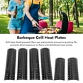 thumbnail image 4 of Grill Flame Tamers, Easy To Clean Grill Heat Plates Enamel 6pcs  for Backyard, 4 of 8
