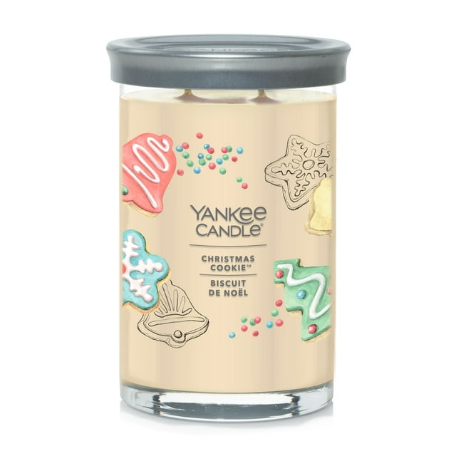 Bougie parfumée Yankee Candle Signature, biscuits de Noël, bougie en pot format grand