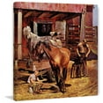 thumbnail image 7 of Marmont Hill "Blacksmith" by John Falter Painting Print on Canvas, 7 of 7