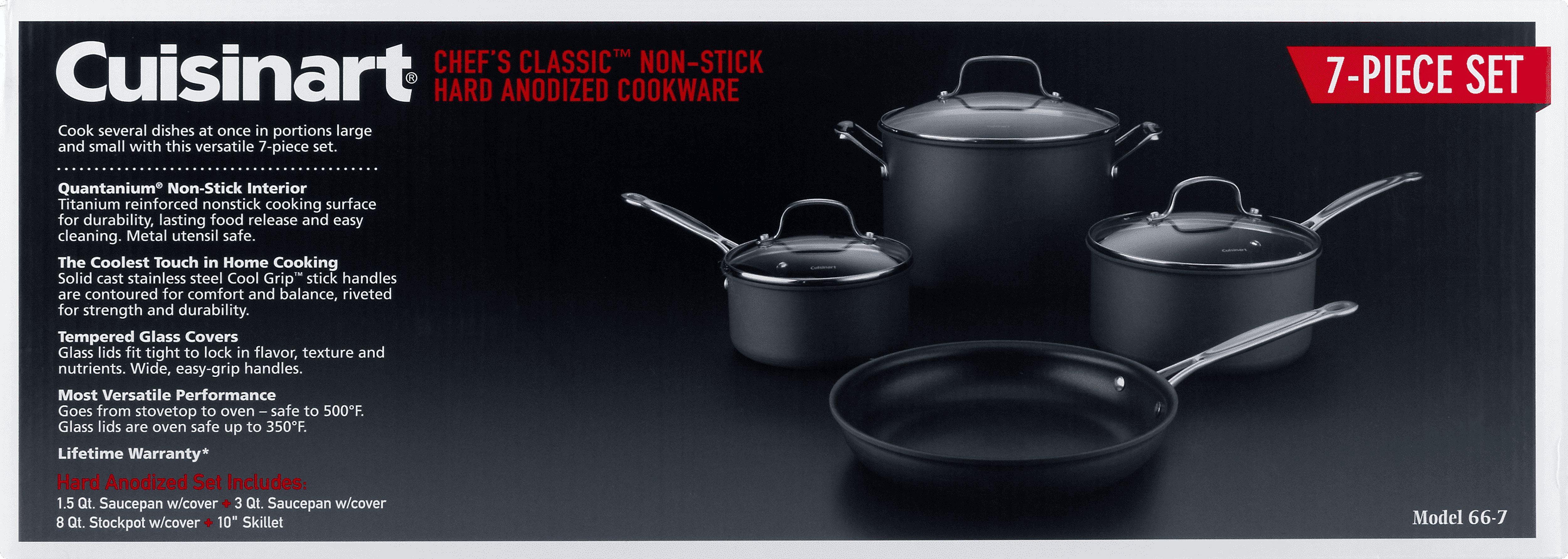 Cuisinart® 14-pc. Chef's Classic Hard-Anodized Nonstick Cookware