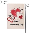 thumbnail image 1 of Heart-shape Printing Double Sided Flag Sign Banner Valentines Day Party Decor - Jxlgv, 1 of 5