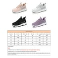 thumbnail image 2 of Frontwalk Ladies Athletic Shoes Knit Upper Sneakers Fitness Workout Running Shoe Walking Breathable Flats Women Sport Trainers Taro Purple 9, 2 of 7