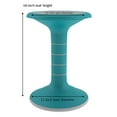 thumbnail image 2 of Learniture Active Motion Stool Flexible Seating for Classroom, Office or Home 18" H Teal, 2 of 5