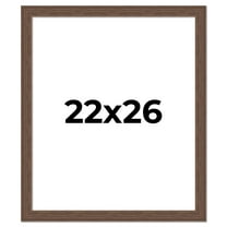 22x26 Frame Brown Farmhouse Solid Wood Picture Frame Width 1.5 Inches | Interior Frame Depth 0.5