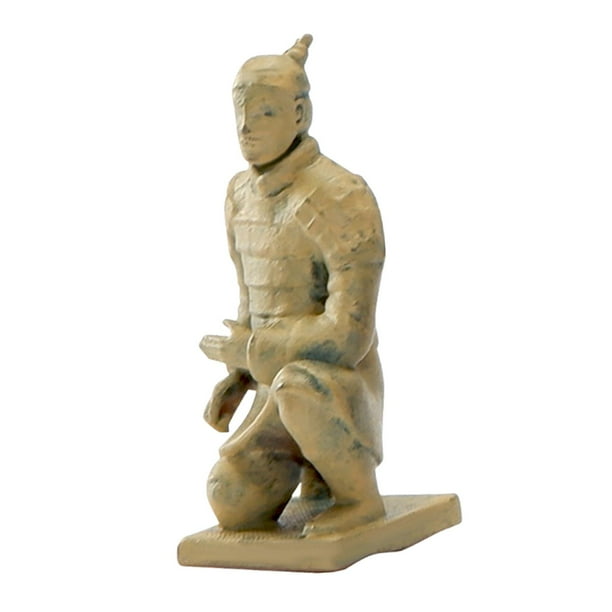 Figura de terracota a escala 1/64, escultura de terracota, adorno de mesa de arena, China Qin Mini para decoración de diseño de escena en miniatura cerámica