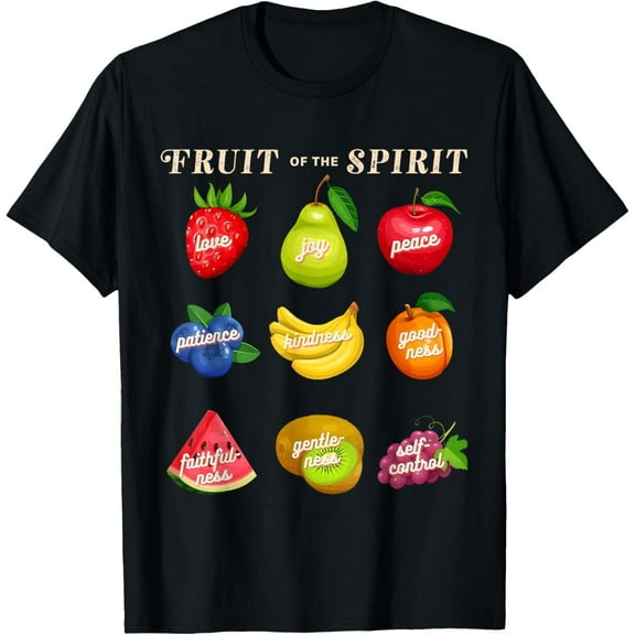 Fruit Of The Spirit Shirt Vintage Women Christian Religious T-Shirt